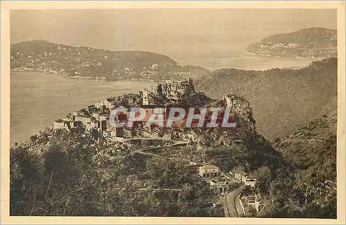 Cartes postales La Douce France Cote d Azur Eze Alpes Maritimes Vue generale