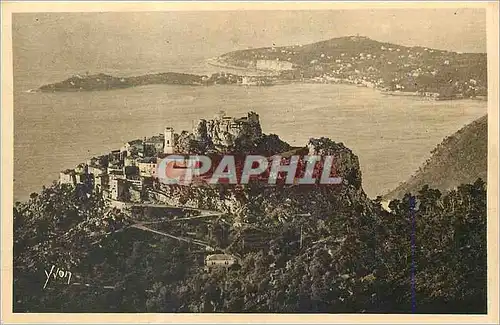 Ansichtskarte AK La Douce France Cote d Azur Eze Alpes Maritimes Vue generale du village