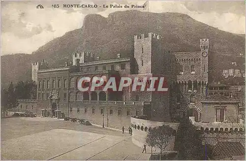 Cartes postales Monte Carlo Le Palais du Prince