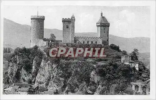Cartes postales Foix Le Chateau vu de l Est