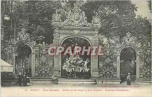 Ansichtskarte AK Nancy Place Stanislas Grilles en fer forge de Jean Lamour Fontaine d Amphitrite