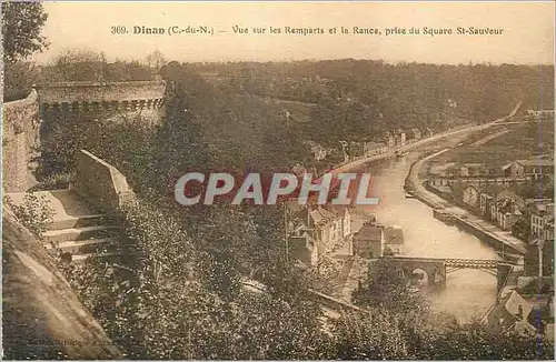Cartes postales Dinan C du N Vue sur les Remparts et la Rance prise du Square St Sauveur