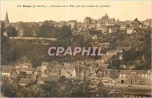 Cartes postales Dinan C du N Panorama de la Ville pris de la route de Lanvally