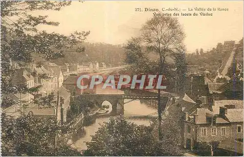 Cartes postales Dinan C du N La Vallee de la Rance vue prise des lacets du Viaduc