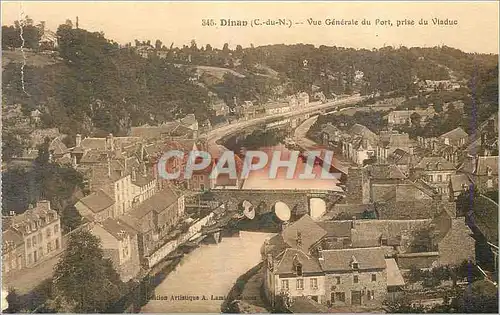 Ansichtskarte AK Dinan C du N Vue generale du Port prise du Viaduc