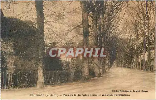 Cartes postales Dinan C du N Promenade des petits Fosses et anciennes Fortifications