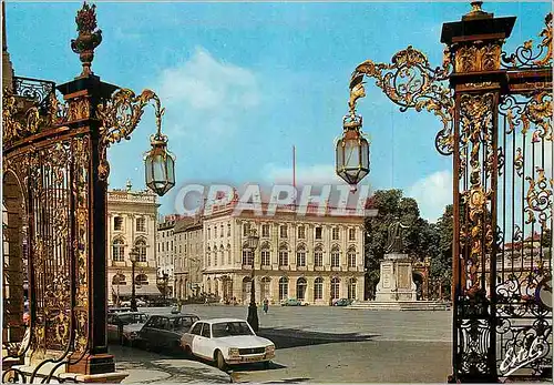 Moderne Karte Nancy Meurthe et Moselle La Place Stanislas batie entre sur les plans de Here pour le roi Stanis