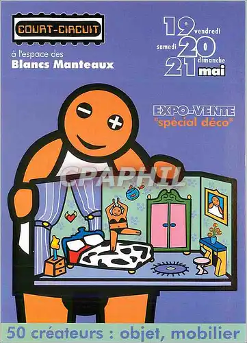 Cartes postales moderne Court Circuit a l'espace des Blancs Manteaux Expo Vente special deco