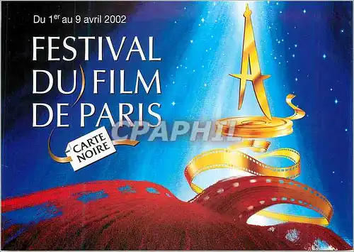 Cartes postales moderne Du au 9 avril 2002 Festival du Film de Paris Carte Noire Une selection de films du monde entier