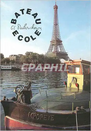 Cartes postales moderne Bateau Ecole Ecole de Navigation de Plaisance Centre officiel d examens Permis Riviere Mer A B C