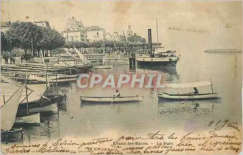 Cartes postales Evian les Bains Le Port Bateau
