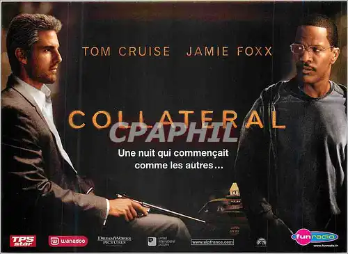 Cartes postales moderne Collateral Tom Cruise Jamie Foxx Cinema Fun Radio