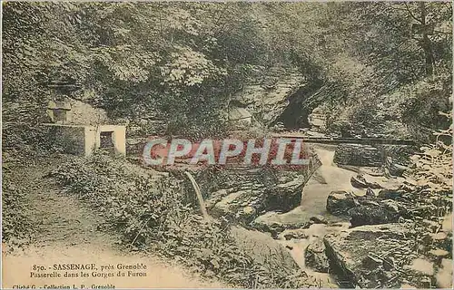 Ansichtskarte AK Sassenage pres Grenoble Passerekke dans les Gorges du Furon