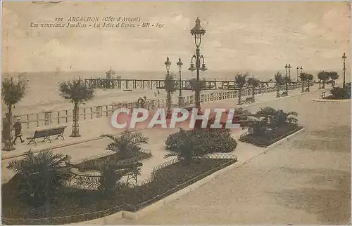 Cartes postales Arcachon Cote d Argent Les Nouveaux Jardins La Jetee d Eyrac