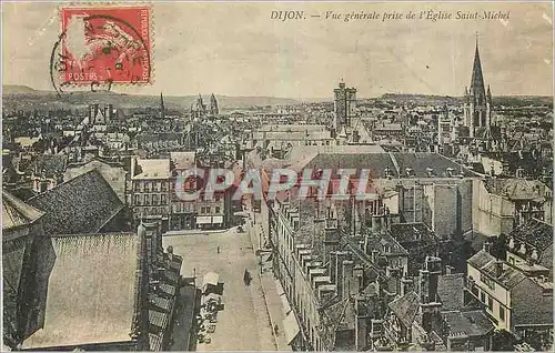 Cartes postales Dijon Vue generale prise de l Eglise Saint Michel