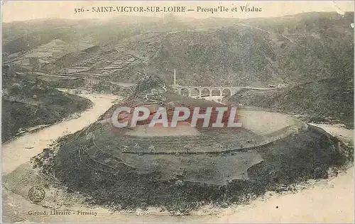 Ansichtskarte AK Saint Victor sur Loire Presqu Ile et Viaduc