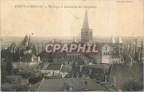 Ansichtskarte AK Paray le Monial Basilique et Habitation des Chapelains