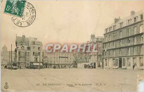 Cartes postales Le Treport Place de la Batterie