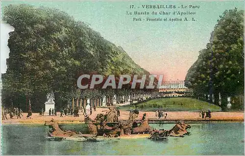 Ansichtskarte AK Versailles Le Parc Le Bassin du Char d Apollon