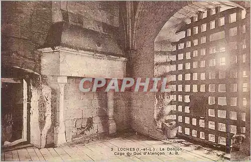 Ansichtskarte AK Loches I et L Le Donjon Cage du DUc d Alencon