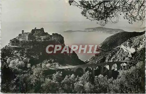 Cartes postales moderne Eze Le Vicux Village le Viaduc la moyenne Corniche et le Cap Ferret