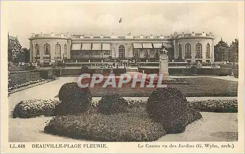 Cartes postales Deauville Plage Fleurie Le Casino vu des Jardins