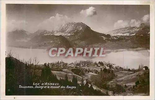 Moderne Karte Lac D Annecy Talloires Duingt et le massif des Bauges