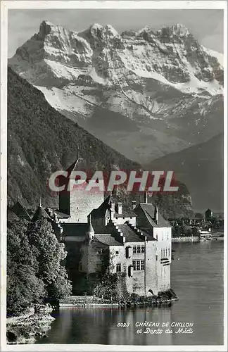 Cartes postales moderne Chateau de Chillon et Dents du Midi
