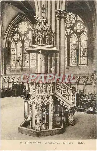 Cartes postales Strasbourg La Cathedrale La chaire