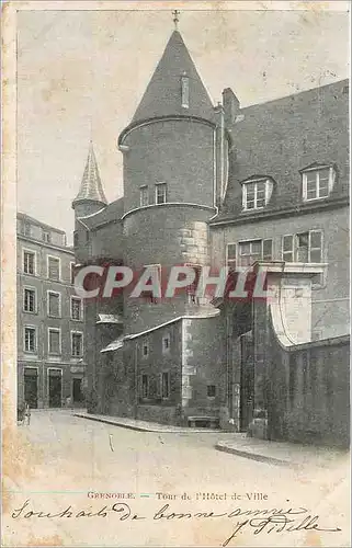 Cartes postales Grenoble Tour d L Hotel d Ville