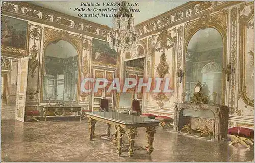 Cartes postales Palais de Versailles Salle du Consell des Ministres