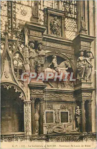 Cartes postales La Cathedrale de Rouen Tombeau de Louis de Breze