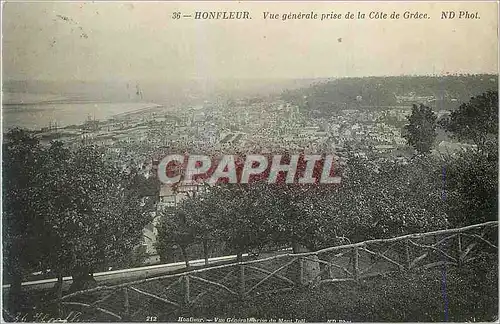 Cartes postales Honfleur Vue generale de la Cote de Grace