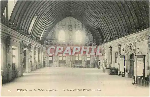 Cartes postales Rouen Le Palais de Justice La Salle des Pas Perdus