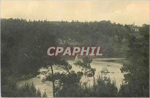 Ansichtskarte AK Riviere de Quimper Trou a Feu et le Chateau de Rosulien