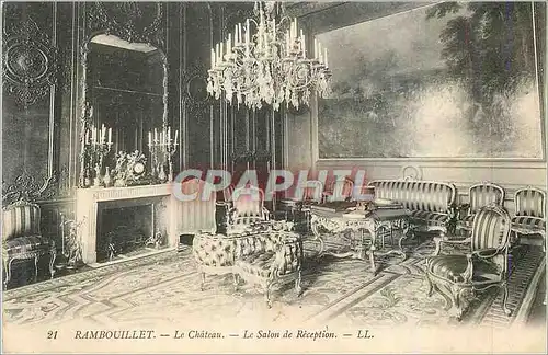 Cartes postales Rambouillet Le Chateau Le Salon de Reception