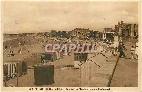 Cartes postales Pornichet Loire Inf Vue sur la Plage prise du Boulevard