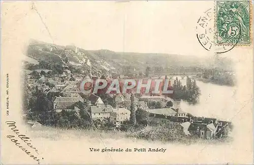 Ansichtskarte AK Vue Generale du Petit Andely (carte 1900)