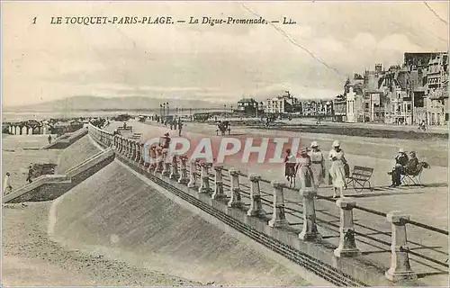 Ansichtskarte AK Le Touquet Paris Plage La Digue Promenade