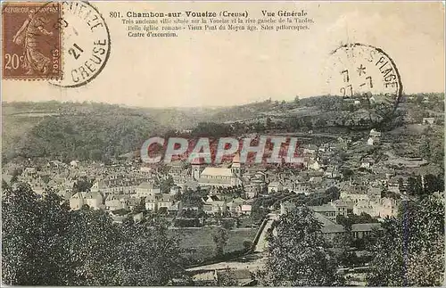Cartes postales Chambon sur Voueize (Creuse) Vue Generale