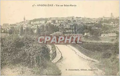 Cartes postales Angouleme Vue sur Saint Martin