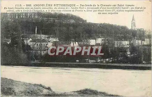 Cartes postales Angouleme Pittoresque Des Bords de la Charente sur Saint Ausone