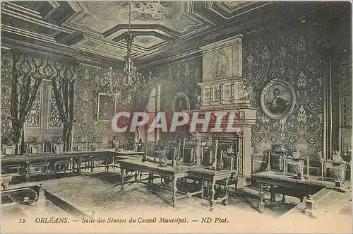 Cartes postales Orleans Salle des Seances du Conseil Municipal
