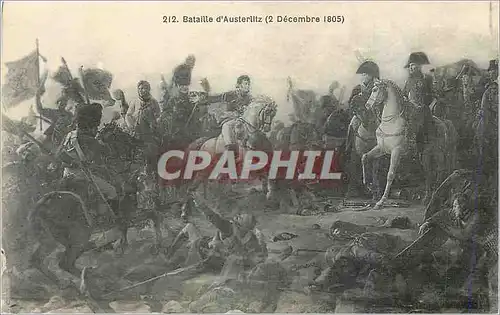 Ansichtskarte AK Bataille d'Austeriltz (2 Decembre 1805) Napoleon 1er