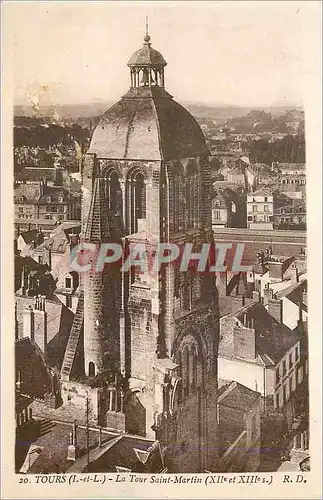 Cartes postales Tours (I et L) La Tour Saint Martin (XIIe et XIIIe S)