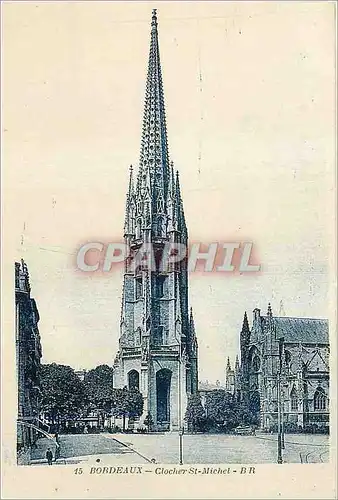 Cartes postales Bordeaux Clocher St Michel