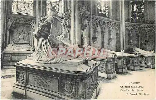 Cartes postales Dreux Chapelle Saint Louis Pourtour du Choeur