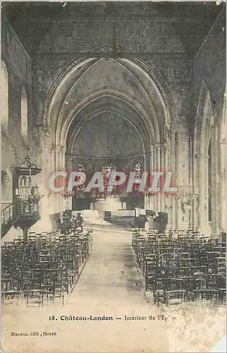 Ansichtskarte AK Chateau Landon Interieur de L'Eglise