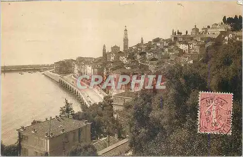 Cartes postales Menton Vue prise du Boulevard de Garavan