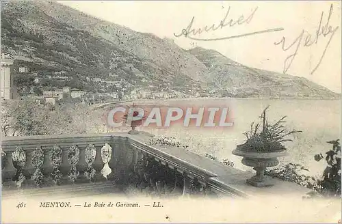 Cartes postales Menton La Baie de Garavan